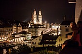 Switzerland, Zurich, night view.