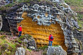 Jaizkibel, Geological formations, Cantabrian Sea, Gipuzkoa, Basque Country, Spain, Europe.