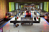 CTA train airport to Chicago, Chicago, lllinois, USA