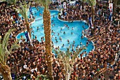 Students party in Eilat, Israel.