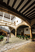 Can Oleza palace built by the family Descós in the fifteenth century, Historic-Artistic Monument, Palma, Mallorca, Balearic Islands, spain, europe.