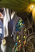 Basilica of Sagrada Familia (by architect Antoni Gaudi) in Barcelona, Catalonia, Spain.