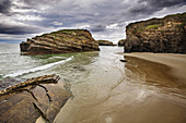 Nature landscape, Las Catedrales beach, Ribadeo, Lugo province, Galicia, Spain