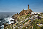 Nature landscape, lighthouse at Cabo Villano, Camariñas, Costa da Morte, La Coruña province, Galicia, Spain