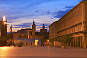 San Juan de los Panetes Church, Plaza del Pilar square, Zaragoza, Aragon, Spain.