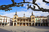 Plaza Mayor (Main Square), Burgo de Osma-Ciudad de Osma, Soria province, Castilla Leon, Spain.