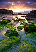 Beach of the Cathedrals. Ribadeo. Lugo. Galicia. Spain. Europe.