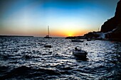 Sunset at Oia, Santorini, Greece (Greek Islands).