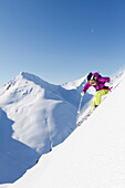 Lynsey Dyer Skiing In The Backcountry Of The Chugach Mountains In Late Winter, Southcentral Alaska.