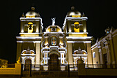 Cathedral at night, Trujillo, La Libertad, Peru
