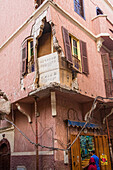Partially destroyed building in the old medina, casablanca, morocco, africa
