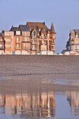 Belle epoque style villas in mers-les-bains, somme (80), picardie, france