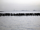 Distant View of Statue of Liberty, New York City, USA
