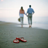 Couple Walking on Beach