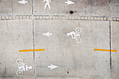Bicycle Lanes, High Angle View