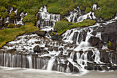 Waterfalls at Hraunfossar, Iceland, Polar Regions
