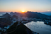 View from the Sugarloaf, Rio de Janeiro, Brazil, South America