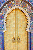 Royal Palace door, Fes, Morocco, North Africa, Africa