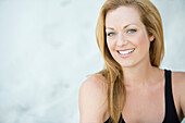 Caucasian woman smiling, Highland Beach, Florida, USA