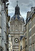 'France. Paris 4th district. The Marais; the street of Sévigné and the church Saint-Paul-Saint-Louis'