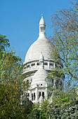 'France. Paris 18th district. Montmartre; Dome of the Sacré-Cœur Basilica'