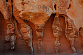 ERODED SANDSTONE, VALLEY OF FIRE STATE PARK, NEVADA, USA