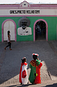 Brazil, Olinda, children dressed up for Olinda's carnival