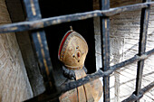 Haute Garonne. Toulouse. Basilica of St. Sernin. Bust of Saint Honoré (in the crypt) as seen from the Ambulatory.