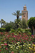 Marrakech, The minarets and gardens Koutoubia