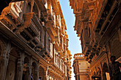 Patwa havelies. Renowned private mansion in Jaisalmer. India.