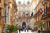 Italy, Sicily, Trapani province, Trapani city, Vittorio Emanuele street