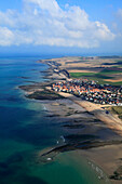 France, Pas de Calais aerial view. Audresselles.