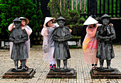 Tomb of Khai Dinh with Mandarin Honour Guard, a part of World Heritage site in Hue city, Vietnam, South East Asia, Asia