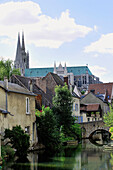 France, Eure-et-Loir, 28, Chartres, Old-city, River bank: Eure