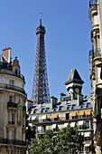 France, Paris, District of the 7th district, Eiffel Tower, Clock tower