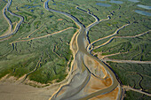 France, Somme (80) Bay of the Somme estuary labeled natural, club of the most beautiful bays in the world (aerial view)