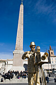 Actor In Piazza Del Popolo In Rome