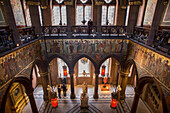 The William Hole entrance hall frieze, Scottish National Portrait Gallery, Edinburgh, Scotland