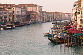 'View of Grand Canal from Rialto Bridge; Venice, Italy'