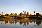 The Most Famous Temple Of Angkor Wat In The Ancient City Of Angkor Wat, Cambodia