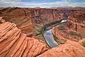 'Arizona, United States Of America; The Colorado River At Horseshoe Bend'