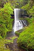 'Oregon, United States Of America; North Middle Falls In Silver Falls State Park'