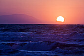 'Sunrise Over The Malaga Bay; Torremolinos, Malaga, Andalusia, Spain'
