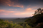 'Landscape Under A Sunset; Sathyamangalum, Tamil Nadu, India'