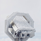 'Ice Crystals Clinging To Outdoor Binoculars; Chamonix, France'