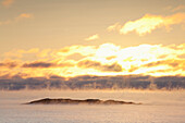 'Winter Mist On Lake Superior At Sunrise; Terrace Bay, Ontario, Canada'
