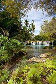'Tranquil Waterfall Scenic; Cambugahay Falls, Siquijor, Philippines'