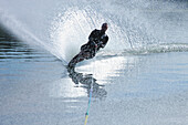 'A Man Water Skiing; Troutdale, Oregon, United States of America'