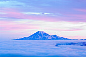 Cloud Cover, Mount Rainier, Washington, Usa