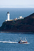 Lighthouse On The Coast, Campbeltown Loch, Island Of Davaar, Argyll And Bute, Scotland